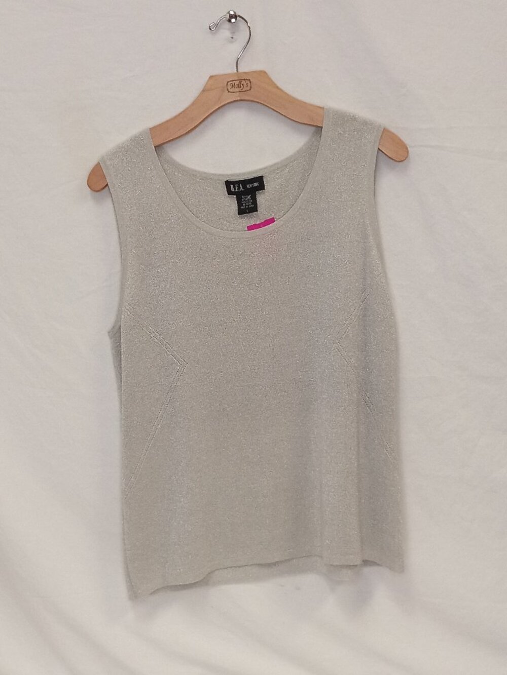 D.F.A New York Silk and Metallic Blouse